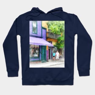 Newport RI - Strolling Down Thames Street Hoodie